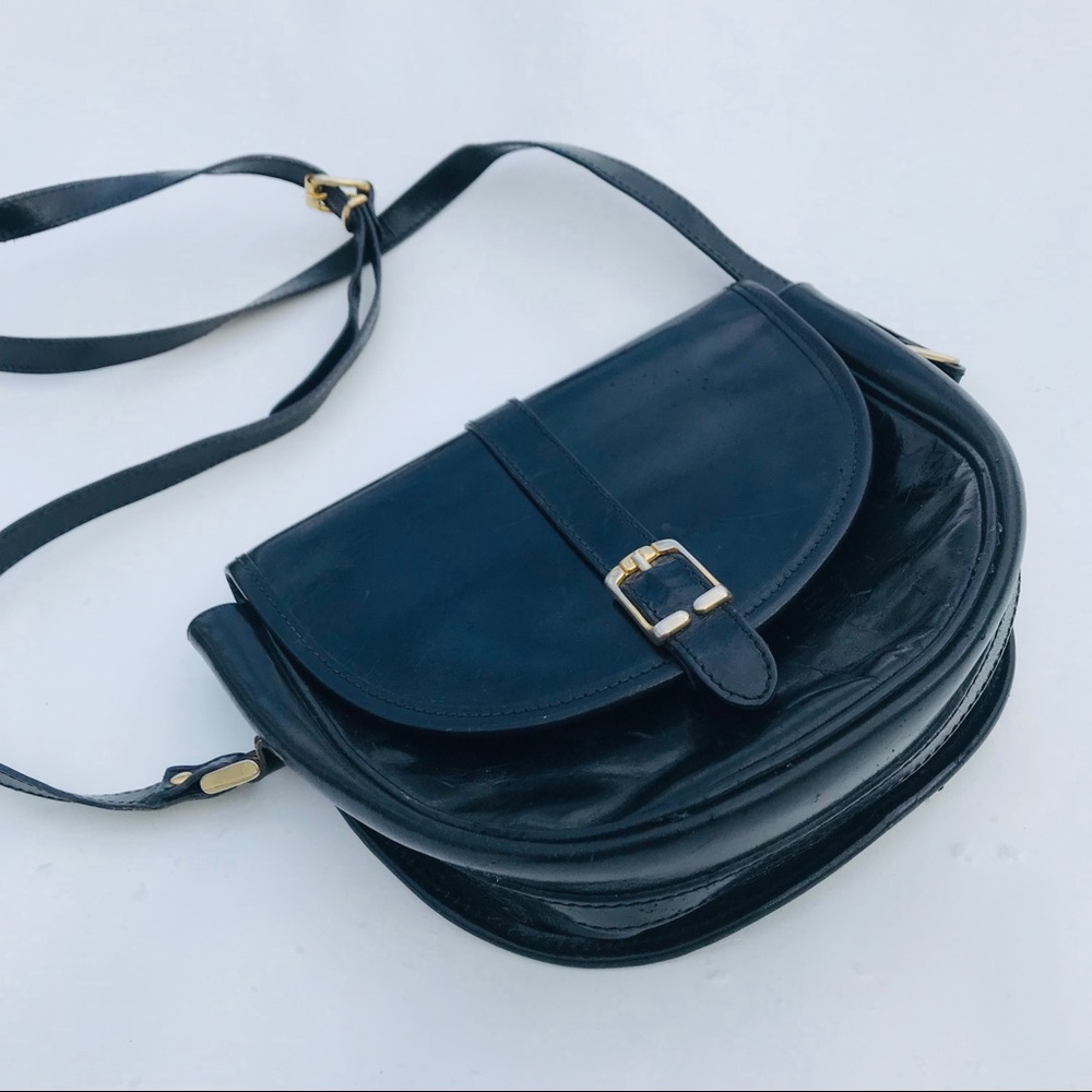 Leather saddle bag